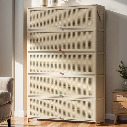 Clear stackable shoe storage boxes