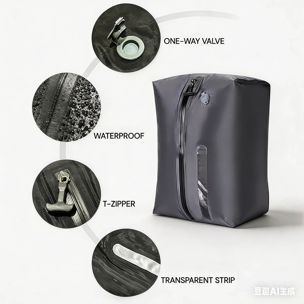 Vacuum Storage Bags for Clothes - Space-Saving Compression Set
