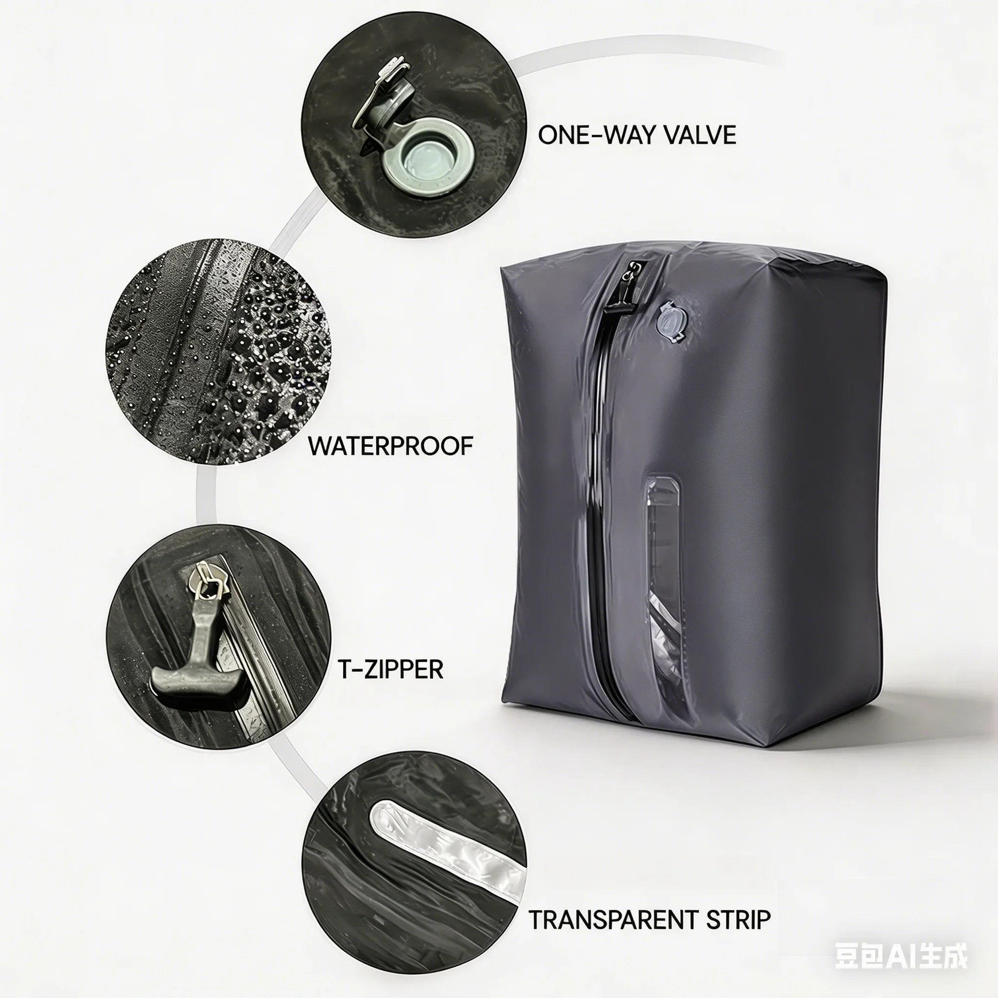 Vacuum Storage Bags for Clothes - Space-Saving Compression Set