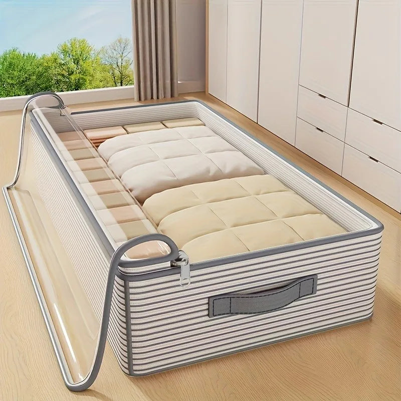 Under-Bed Storage Bag with Clear Window — Large Capacity