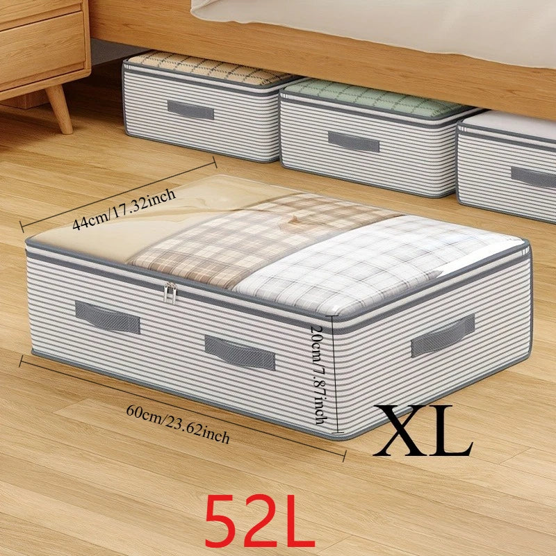 Under-Bed Storage Bag with Clear Window — Large Capacity