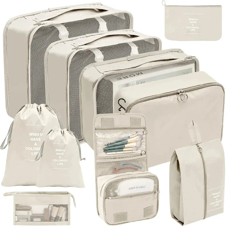 7-piece packing cubes set