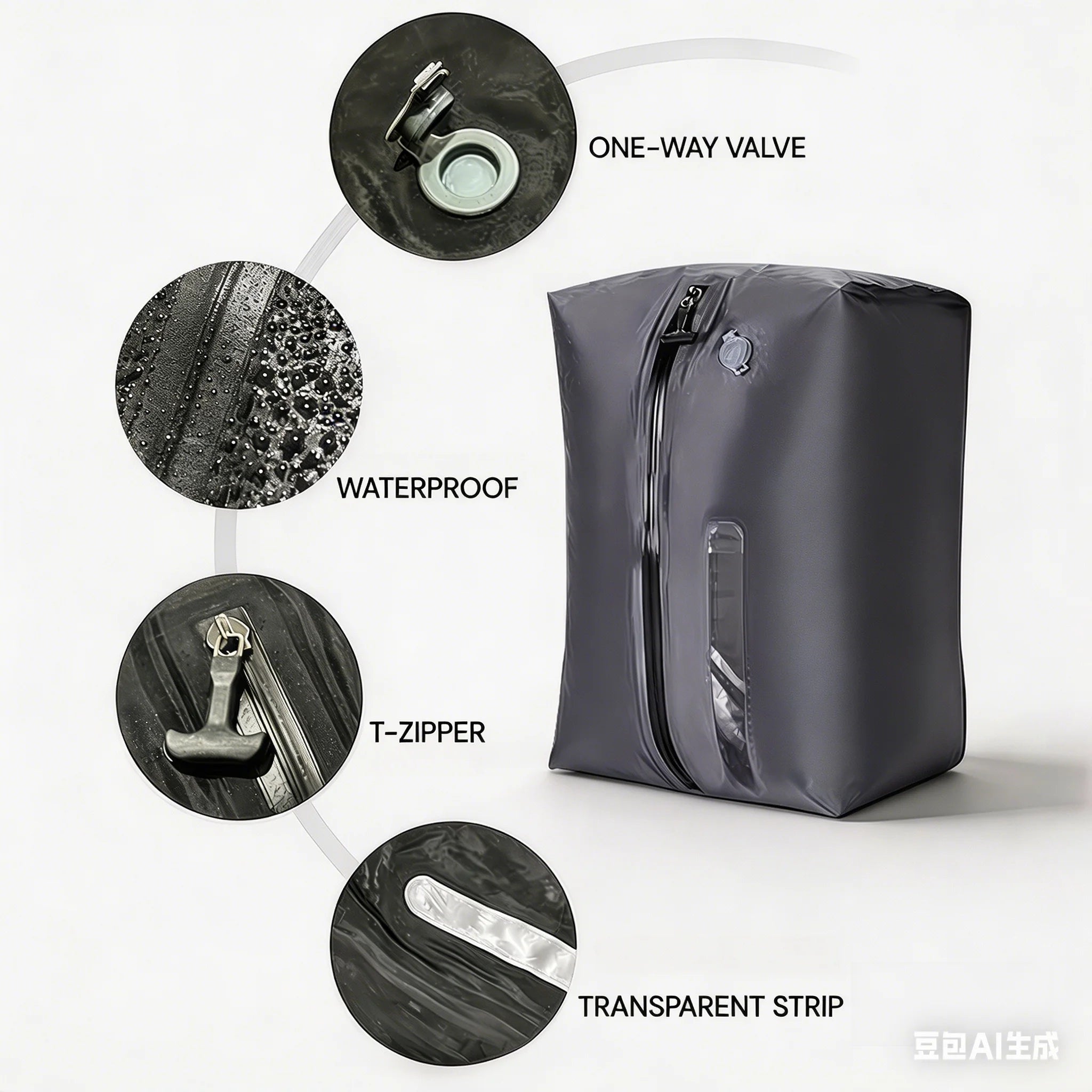 Vacuum Storage Bags for Clothes - Space-Saving Compression Set