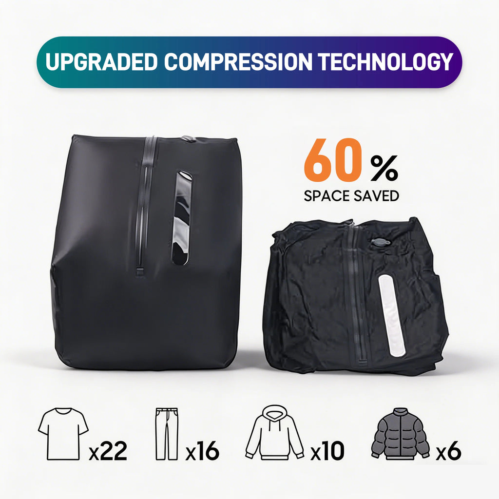 Vacuum Storage Bags for Clothes - Space-Saving Compression Set