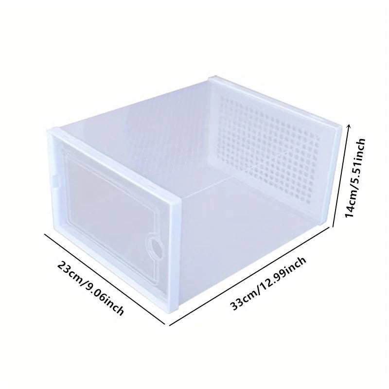 Shoe storage boxes detail
